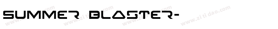 Summer Blaster字体转换